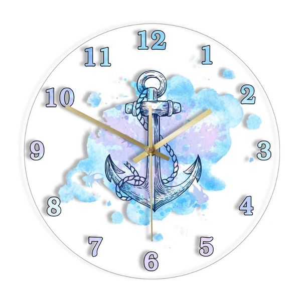 wall clocks blue watercolor anchor sign printing clock nautical coastal beach decor marine sea ocean art silent quartz
wall clocks blue watercolor anchor sign printing clock nautical coastal beach decor marine sea ocean art silent quartz
