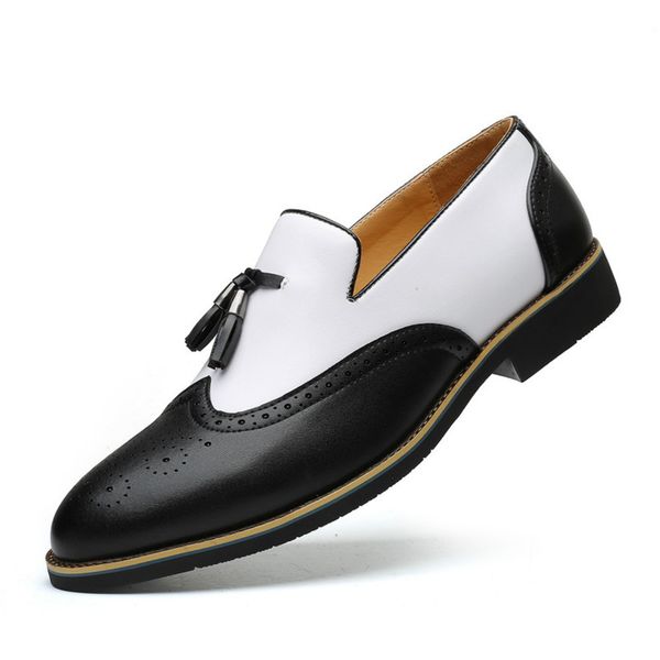 new brand oxford shoes for men brogue shoes slip on loafers breathable soft leather men flats dress casual shoes handsome 2.5, Black
new brand oxford shoes for men brogue shoes slip on loafers breathable soft leather men flats dress casual shoes handsome 2.5, Black
