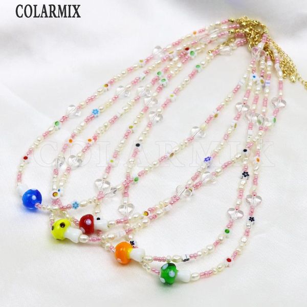 earrings & necklace 1 set colorful jewelry bead mushroom and bracelets for women mix color 9955, Silver
earrings & necklace 1 set colorful jewelry bead mushroom and bracelets for women mix color 9955, Silver