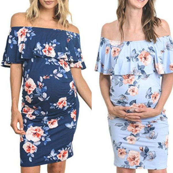 maternity dresses female dress floral print boat neck short sleeve for pregnant women pink/light blue/navy blue, White
maternity dresses female dress floral print boat neck short sleeve for pregnant women pink/light blue/navy blue, White