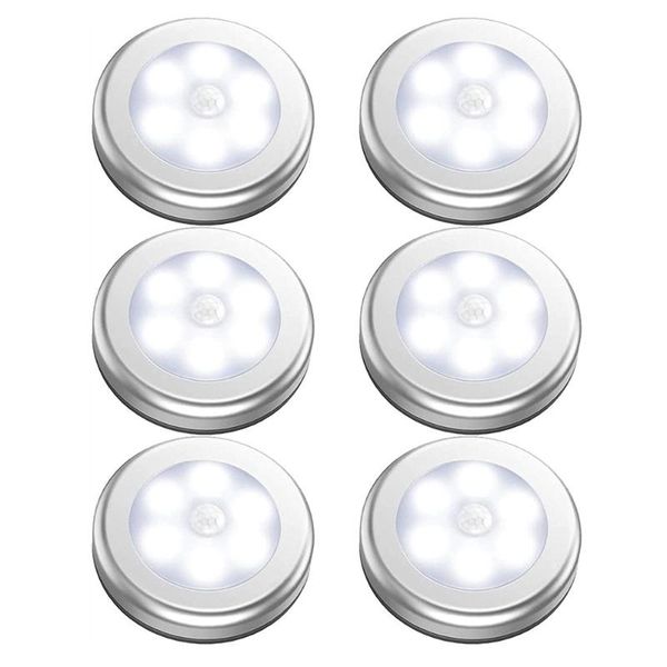 6pcs pir sensor night lights 6leds infrared motion led bulb auto on and off closet battery power for cabinet stairs wall lamp
6pcs pir sensor night lights 6leds infrared motion led bulb auto on and off closet battery power for cabinet stairs wall lamp