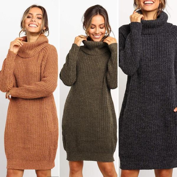 women's sweaters 2021 european and american autumn winter long sweater color fashion casual loose wool round neck women, White;black
women's sweaters 2021 european and american autumn winter long sweater color fashion casual loose wool round neck women, White;black