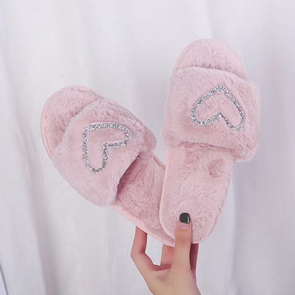 slippers crystal women home warm fur indoor floor ladies anti slip winter slides for bedroom cute heart-shaped shoe, Black
slippers crystal women home warm fur indoor floor ladies anti slip winter slides for bedroom cute heart-shaped shoe, Black