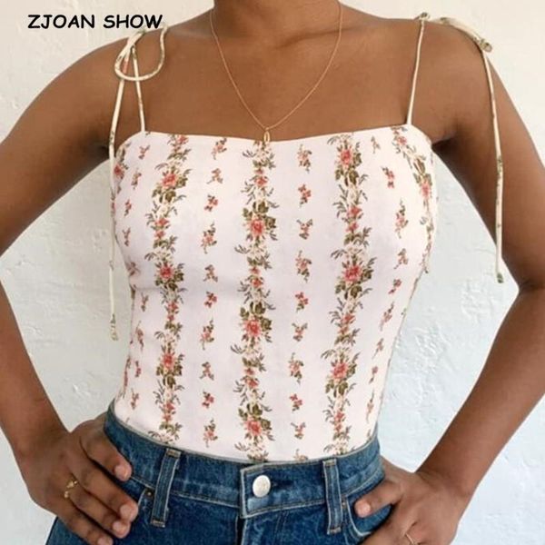 women's tanks & camis 2021 adjust tie bow strap striped floral print women summer retro girl slim chiffon crop short tees, White
women's tanks & camis 2021 adjust tie bow strap striped floral print women summer retro girl slim chiffon crop short tees, White