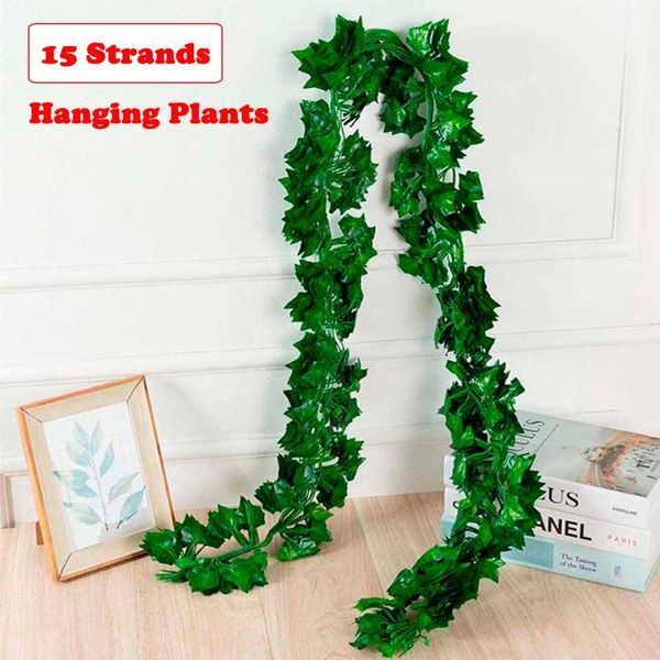 decorative flowers & wreaths 15 strands 86 ft hanging creepers leaf vines decoration artificial lianas fake lvy garlands for wedding party r
decorative flowers & wreaths 15 strands 86 ft hanging creepers leaf vines decoration artificial lianas fake lvy garlands for wedding party r