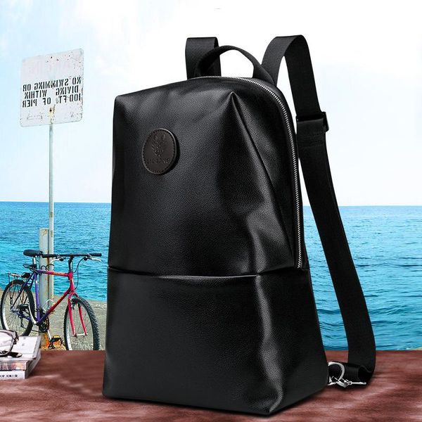 backpack men's spring and summer pu leather casual fashion trend youth travel bag computer
backpack men's spring and summer pu leather casual fashion trend youth travel bag computer