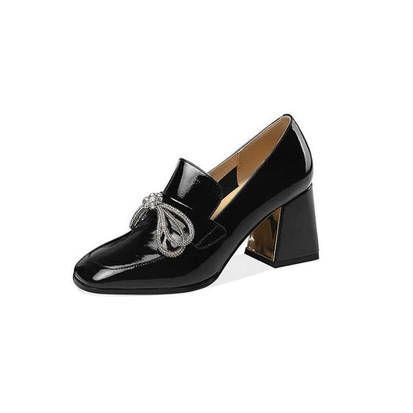 dress shoes spring/autumn women pumps genuine leather thick high heel solid female square toe chunky block office lady, Black
dress shoes spring/autumn women pumps genuine leather thick high heel solid female square toe chunky block office lady, Black