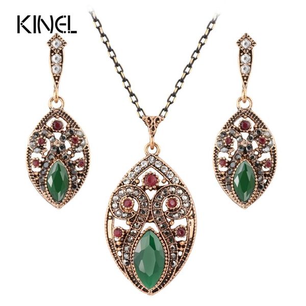 earrings & necklace women vintage jewelry set turkish pendant 2pcs sets antique gold resin crystal gift for love, Silver
earrings & necklace women vintage jewelry set turkish pendant 2pcs sets antique gold resin crystal gift for love, Silver