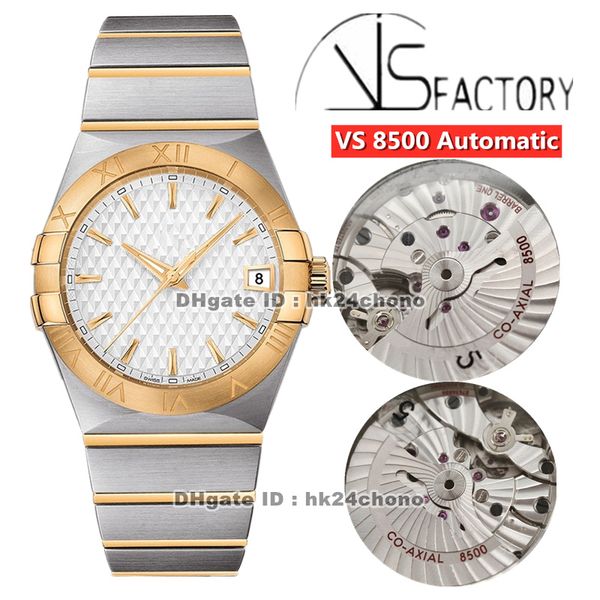 2021 vs 38mm stainless steel cal.8500 automatic mens watch 123.20.38.21.02.009 white dial 18k gold steel two-tone bracelet gents watche, Slivery;brown
2021 vs 38mm stainless steel cal.8500 automatic mens watch 123.20.38.21.02.009 white dial 18k gold steel two-tone bracelet gents watche, Slivery;brown