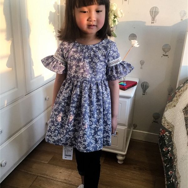 retail summer blue flower print girl dress summer hollow out kids dresses for girl baby clothes 2-6y lt017 210303, Red;yellow
retail summer blue flower print girl dress summer hollow out kids dresses for girl baby clothes 2-6y lt017 210303, Red;yellow