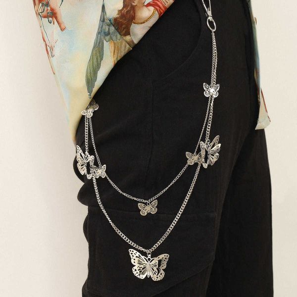 jewelry creative mix geometric tassel body personality three dimensional hollow out butterfly hip hop waist ch, Silver
jewelry creative mix geometric tassel body personality three dimensional hollow out butterfly hip hop waist ch, Silver