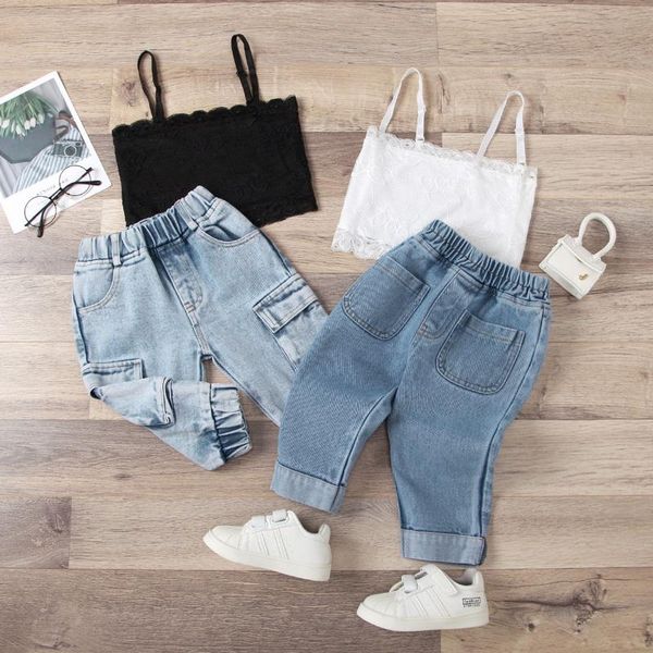 clothing sets 2021 fashion children girls clothes off shoulder crop white lace+ hole denim pant jean 2pcs toddler kids
clothing sets 2021 fashion children girls clothes off shoulder crop white lace+ hole denim pant jean 2pcs toddler kids