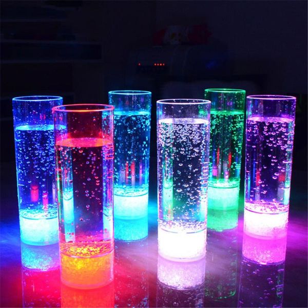 

mugs 400ml led wine cup bar colorful luminous plastic juice drink cool birthday ktv party water beer flash cups