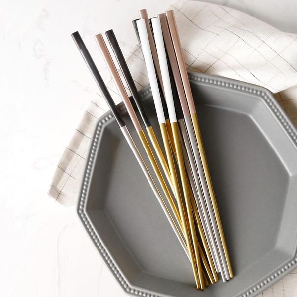 chopsticks 10pairs 304 stainless steel hashi japanese sushi black metal chop stick durable palillos chinos sticks tableware
chopsticks 10pairs 304 stainless steel hashi japanese sushi black metal chop stick durable palillos chinos sticks tableware