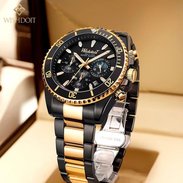 wristwatches wishdoit men's sports watch stainless steel gold waterproof casual quartz, Slivery;brown
wristwatches wishdoit men's sports watch stainless steel gold waterproof casual quartz, Slivery;brown