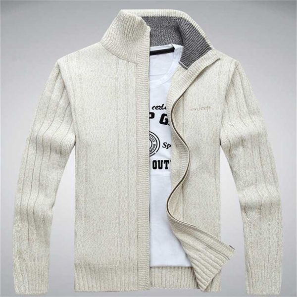 men's winter sweater casual knitted cardigan jackets thick warm clothing cashmere sweater coats outerwear male knit sweater 211008, White;black
men's winter sweater casual knitted cardigan jackets thick warm clothing cashmere sweater coats outerwear male knit sweater 211008, White;black