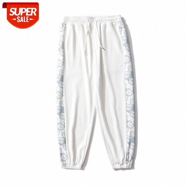 bear print stitching casual pants men's street loose straight trousers sports #9u2c, Black
bear print stitching casual pants men's street loose straight trousers sports #9u2c, Black