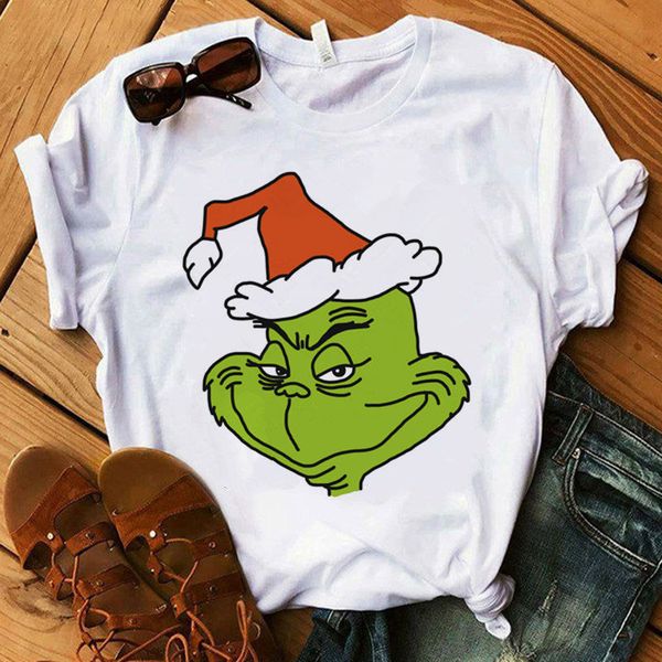 cute hat pattern printed neckline christmas ladies bottoming shirt t-shirt women, White
cute hat pattern printed neckline christmas ladies bottoming shirt t-shirt women, White