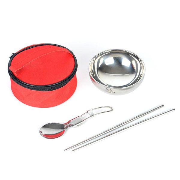 camp kitchen outdoor stainless steel tableware bowl folding spoon set portable camping cookware climbing gear chopsticks + storage bag kit
camp kitchen outdoor stainless steel tableware bowl folding spoon set portable camping cookware climbing gear chopsticks + storage bag kit