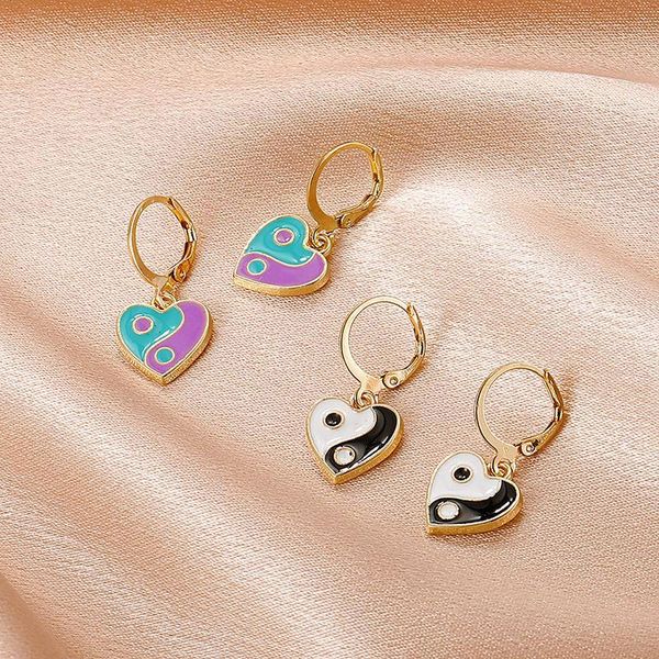 hoop & huggie bagua yin and yang tai chi love heart shaped earrings colorful aesthetic for women party ear rings statement jewel, Golden;silver
hoop & huggie bagua yin and yang tai chi love heart shaped earrings colorful aesthetic for women party ear rings statement jewel, Golden;silver