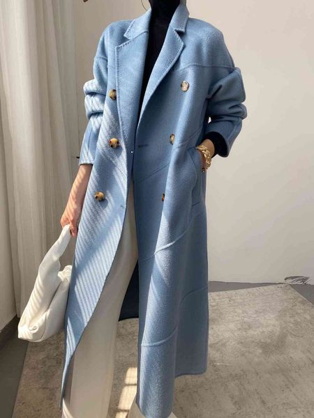 women's wool & blends 10% wool coat with long lapel, cashmere style, autumn and winter fashion 90%, Black
women's wool & blends 10% wool coat with long lapel, cashmere style, autumn and winter fashion 90%, Black