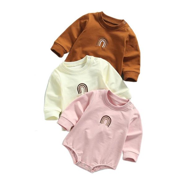rompers born baby spring autumn rompers, rainbow embroidery long-sleeves jumpsuit with crotch buttons for girls, boys, 0-24 months, Blue
rompers born baby spring autumn rompers, rainbow embroidery long-sleeves jumpsuit with crotch buttons for girls, boys, 0-24 months, Blue