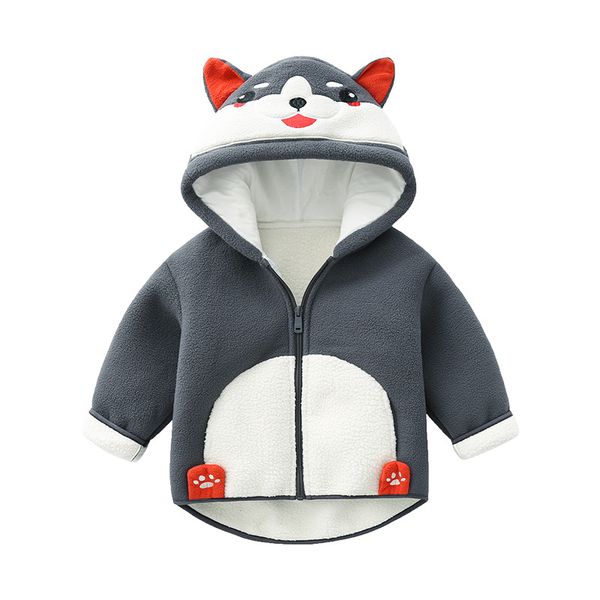 children's thickened coat boys' fleece coat 2021 plush coat cartoon cardigan jacket, Blue;gray
children's thickened coat boys' fleece coat 2021 plush coat cartoon cardigan jacket, Blue;gray