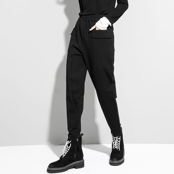 casual harem pants women black winter trendy fashion style elastic waist europe streetwear pocket c533 women's & capris, Black;white
casual harem pants women black winter trendy fashion style elastic waist europe streetwear pocket c533 women's & capris, Black;white