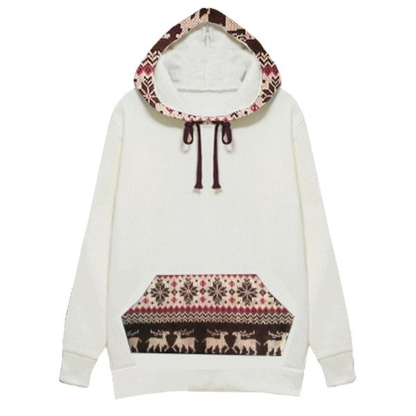 women's hoodies & sweatshirts christmas print fashion casual hooded plus velvet padded women sudadera mujer invierno streetwear, Black
women's hoodies & sweatshirts christmas print fashion casual hooded plus velvet padded women sudadera mujer invierno streetwear, Black