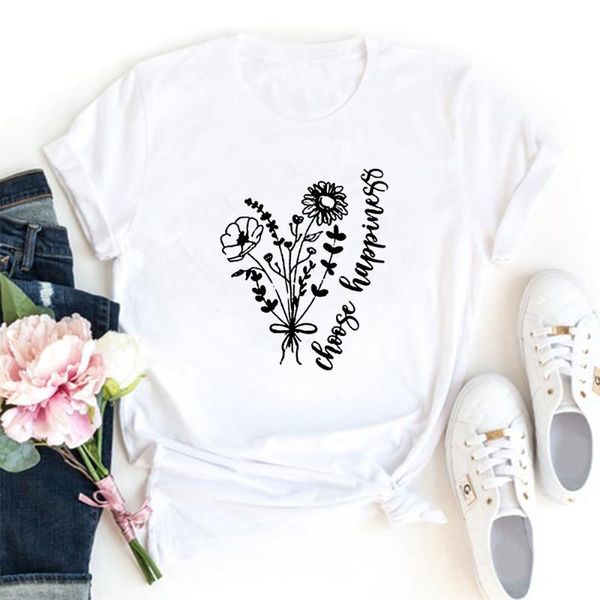 women's t-shirt choose happiness tshirts women o-neck white loose flowers graphics tee shirt femme casual short sleeve cotton t for
women's t-shirt choose happiness tshirts women o-neck white loose flowers graphics tee shirt femme casual short sleeve cotton t for