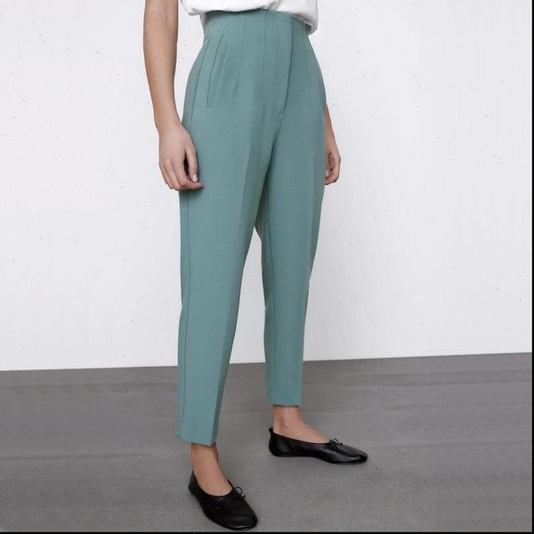 summer fashion business women capri high waist work ol office candy colors green sim fitness pencil trousers suit, Black;white
summer fashion business women capri high waist work ol office candy colors green sim fitness pencil trousers suit, Black;white