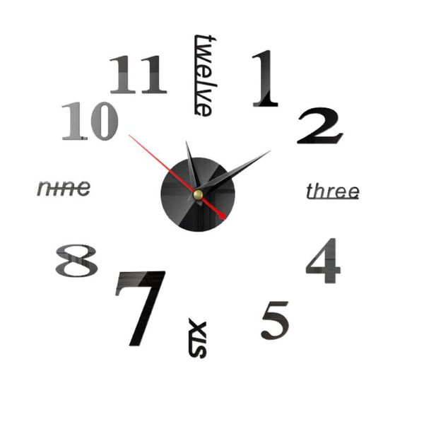 3d wall clock acrylic mirror stickers creative diy wall clocks self-adhesive decal sticker home decor living room quartz needle
3d wall clock acrylic mirror stickers creative diy wall clocks self-adhesive decal sticker home decor living room quartz needle