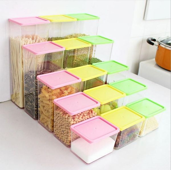 storage bottles & jars -superimposed grains jar kitchen with cap sealed plastic food freshness box
storage bottles & jars -superimposed grains jar kitchen with cap sealed plastic food freshness box