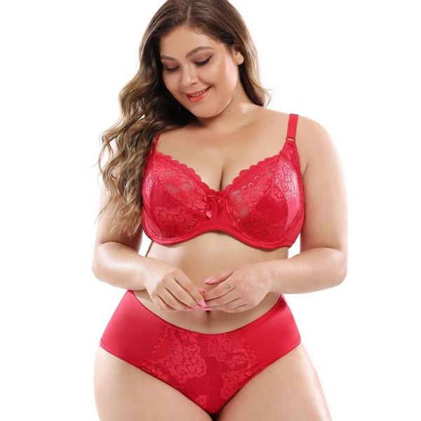 bras sets plus size women bra set female lingeries full cup unlined and panty ultra thin floral lace 6 colors c d dd e f, Red;black
bras sets plus size women bra set female lingeries full cup unlined and panty ultra thin floral lace 6 colors c d dd e f, Red;black