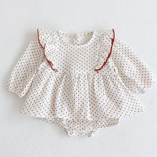 rompers infant baby girls cotton long sleeve jumpsuit toddler girl dot printing dress romper spring autumn clothes, Blue
rompers infant baby girls cotton long sleeve jumpsuit toddler girl dot printing dress romper spring autumn clothes, Blue