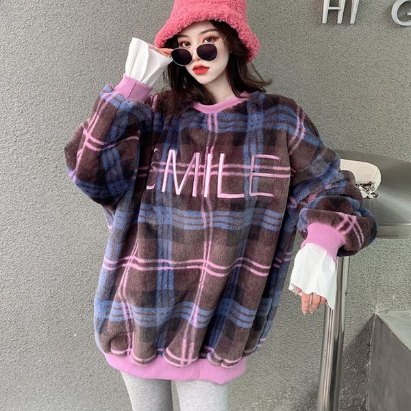 2021 new autumn and winter japanese check color stitching sweatshirt loose casual all-match pullover hoodie women wug0, Black
2021 new autumn and winter japanese check color stitching sweatshirt loose casual all-match pullover hoodie women wug0, Black