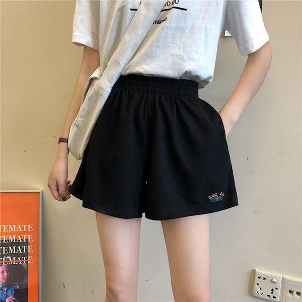 summer straight size casual womens shorts letter printing loose clothing wide legs women high waist female, White;black
summer straight size casual womens shorts letter printing loose clothing wide legs women high waist female, White;black