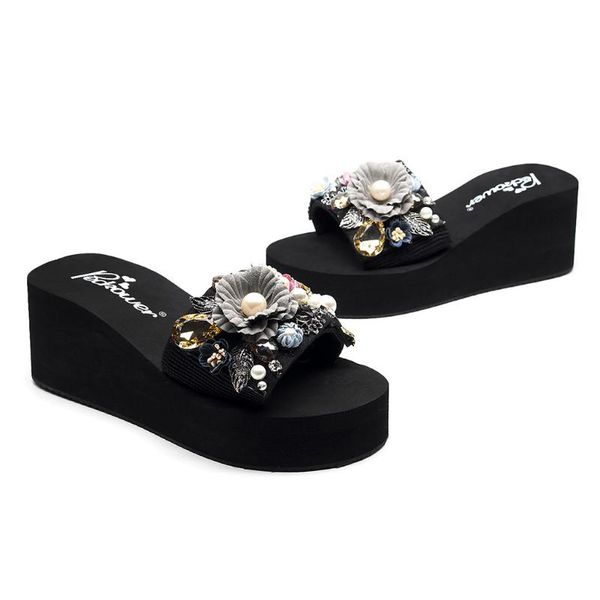slippers women's slipper large size leisure fashion wedges crystal floral thick bottom outdoor beach shoes gray 2021 women, Black
slippers women's slipper large size leisure fashion wedges crystal floral thick bottom outdoor beach shoes gray 2021 women, Black