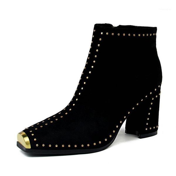 boots ummewalo square toe high heels ankle length riveted women autumn winter metal design ladies shoes 68621, Black
boots ummewalo square toe high heels ankle length riveted women autumn winter metal design ladies shoes 68621, Black