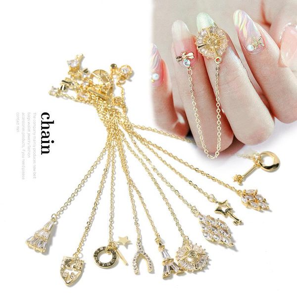 nail art decorations est 2 pieces water drop crystal dangle chain charms jewelry luxury zircon rhinestones for nails, Silver;gold
nail art decorations est 2 pieces water drop crystal dangle chain charms jewelry luxury zircon rhinestones for nails, Silver;gold