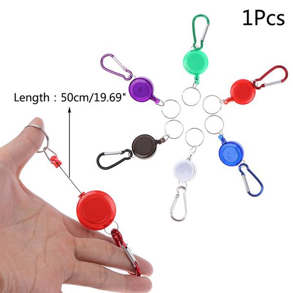keychains 1pc line retractable key chain badge carabiner id ski pass owner keychain accessories, Silver
keychains 1pc line retractable key chain badge carabiner id ski pass owner keychain accessories, Silver