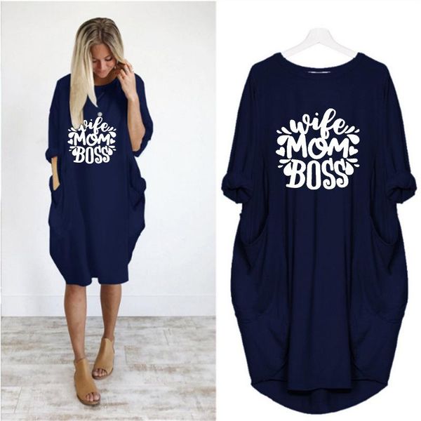 casual dresses plus size korean dress wife mom letter print loose long sleeve harajuku vestido de mulher, Black;gray
casual dresses plus size korean dress wife mom letter print loose long sleeve harajuku vestido de mulher, Black;gray