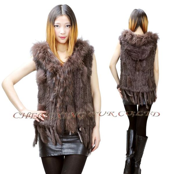 women's vests cx-g-b-97a real fur vest hooded with raccoon trim ~ drop, Black;white
women's vests cx-g-b-97a real fur vest hooded with raccoon trim ~ drop, Black;white