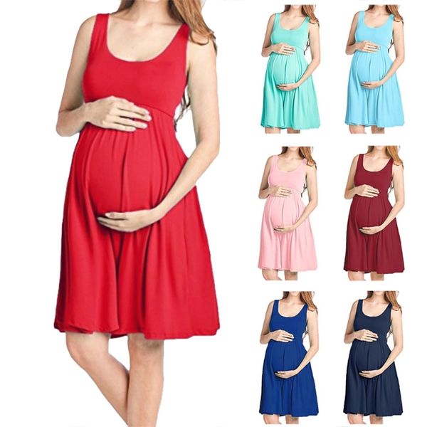 maternity vest dresses clothes pregnant pregnancy women solid color formal dress casual o-neck dresse 210726, White
maternity vest dresses clothes pregnant pregnancy women solid color formal dress casual o-neck dresse 210726, White