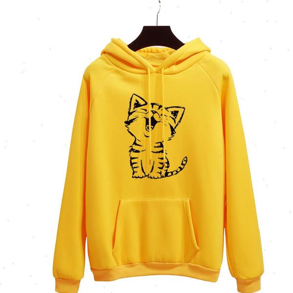 happy cat harajuku print hoodies women autumn winter office lady pullover yellow thick loose moletom feminino clothes size 40 50, Black
happy cat harajuku print hoodies women autumn winter office lady pullover yellow thick loose moletom feminino clothes size 40 50, Black