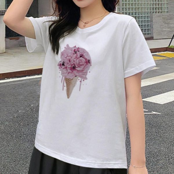 women's t-shirt casual summer women kawaii t shirts streetwear cute clothes famale print short sleeve o-neck funny graphic designer, White
women's t-shirt casual summer women kawaii t shirts streetwear cute clothes famale print short sleeve o-neck funny graphic designer, White