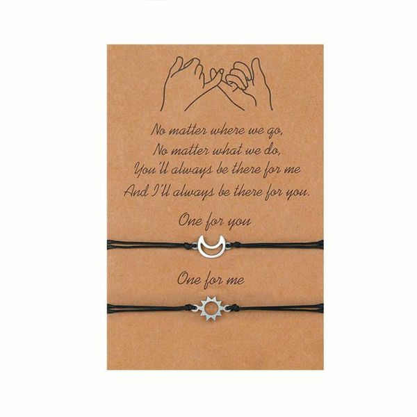 charm bracelets charmsmic alloy sun and moon for women girls lovers couple adjustable wax rope card jewelry gifts, Golden;silver
charm bracelets charmsmic alloy sun and moon for women girls lovers couple adjustable wax rope card jewelry gifts, Golden;silver