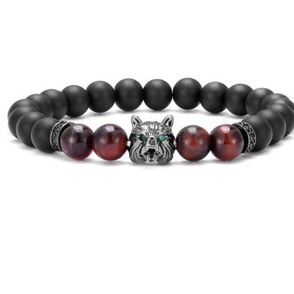 beaded, strands 8mm wolf elastic gold silver copper cz zircon cubic zirconia beads bohemian yoga bracelet agate onyx stone bangles tfg43d, Black
beaded, strands 8mm wolf elastic gold silver copper cz zircon cubic zirconia beads bohemian yoga bracelet agate onyx stone bangles tfg43d, Black