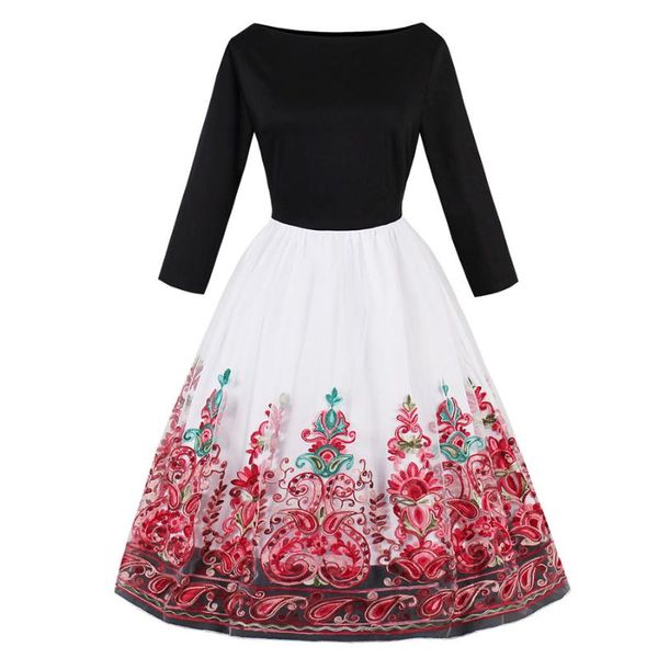 casual dresses kiss me womens clothing embroider fashion floral printed black white robe party dress for wedding evening formal vestido, Black;gray
casual dresses kiss me womens clothing embroider fashion floral printed black white robe party dress for wedding evening formal vestido, Black;gray