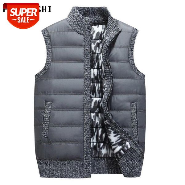 2019 autumn winter new sweater men knitted coat slim standing collar casual sleeveless thick warm splice sweater cardigan coat #gd3e, White;black
2019 autumn winter new sweater men knitted coat slim standing collar casual sleeveless thick warm splice sweater cardigan coat #gd3e, White;black